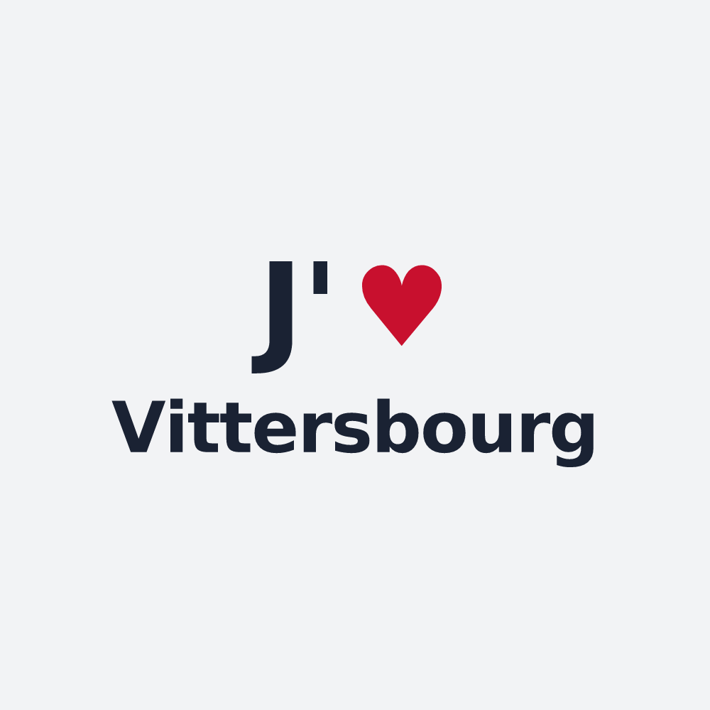 Poster personnalisé Vittersbourg — design J'aime Vittersbourg