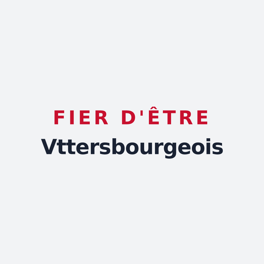 Poster « Fier d'être Vttersbourgeois » — design pour Vittersbourg