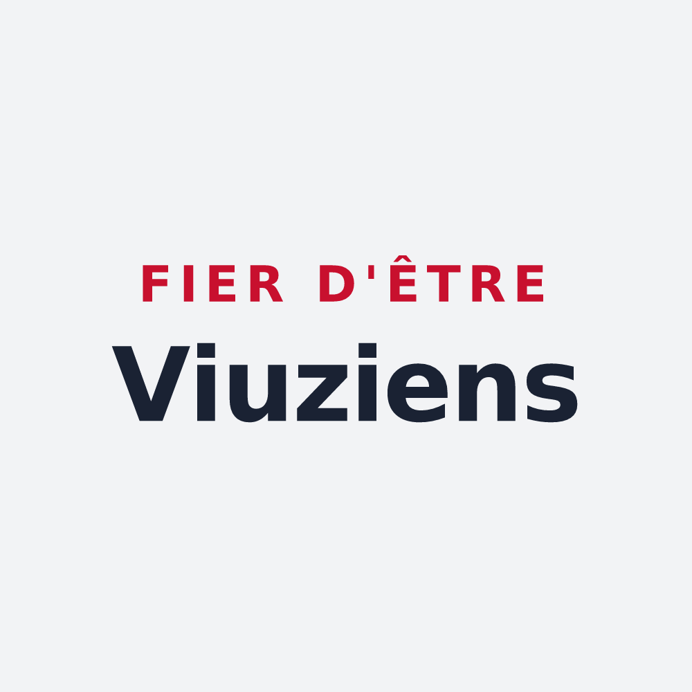 Poster « Fier d'être Viuziens » — design pour Viuz-en-Sallaz