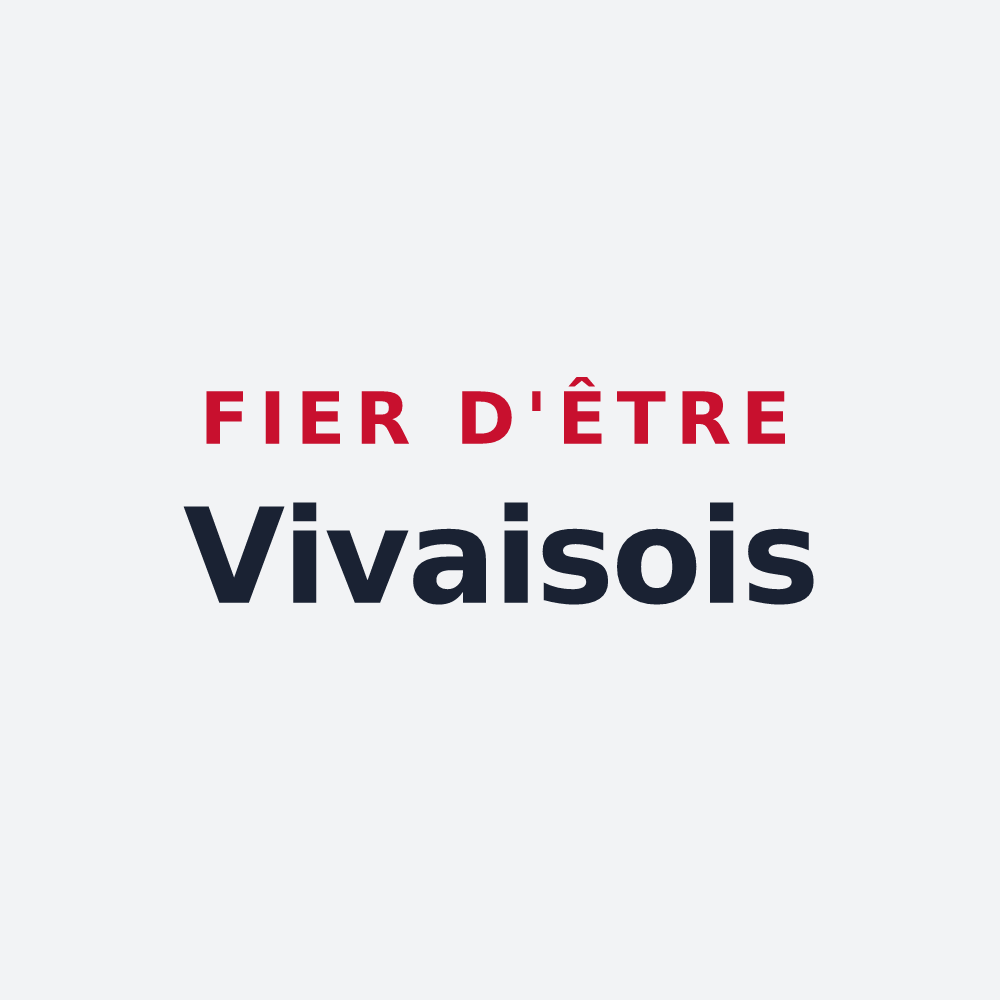 Poster « Fier d'être Vivaisois » — design pour Vivaise