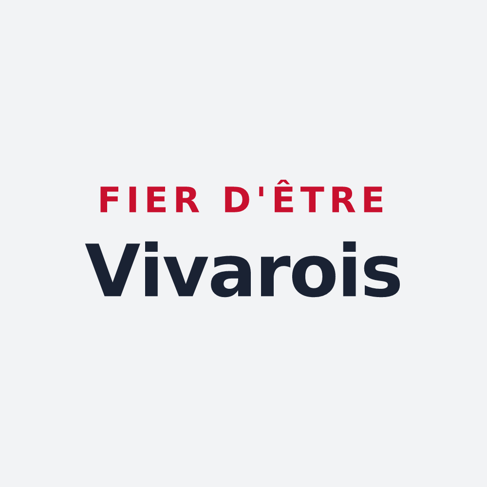 Poster « Fier d'être Vivarois » — design pour Viviers