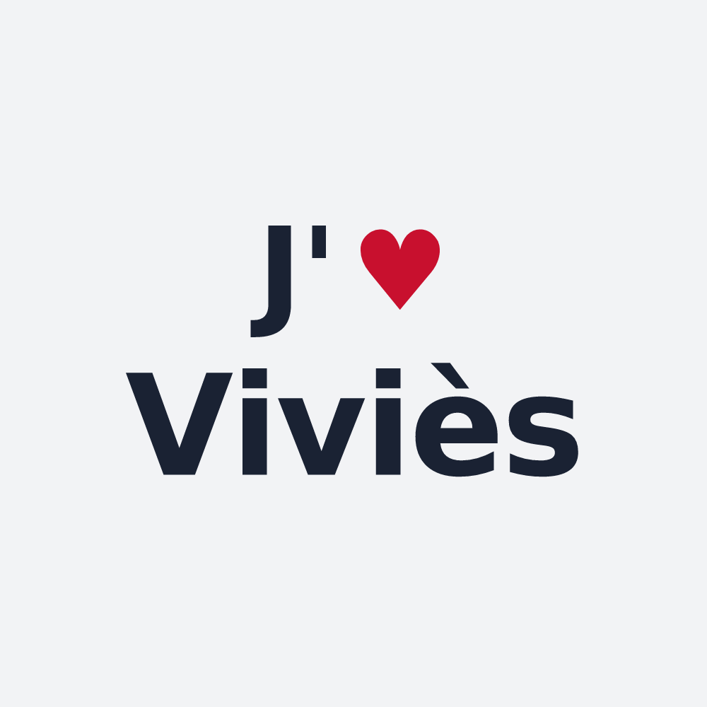Poster personnalisé Viviès — design J'aime Viviès