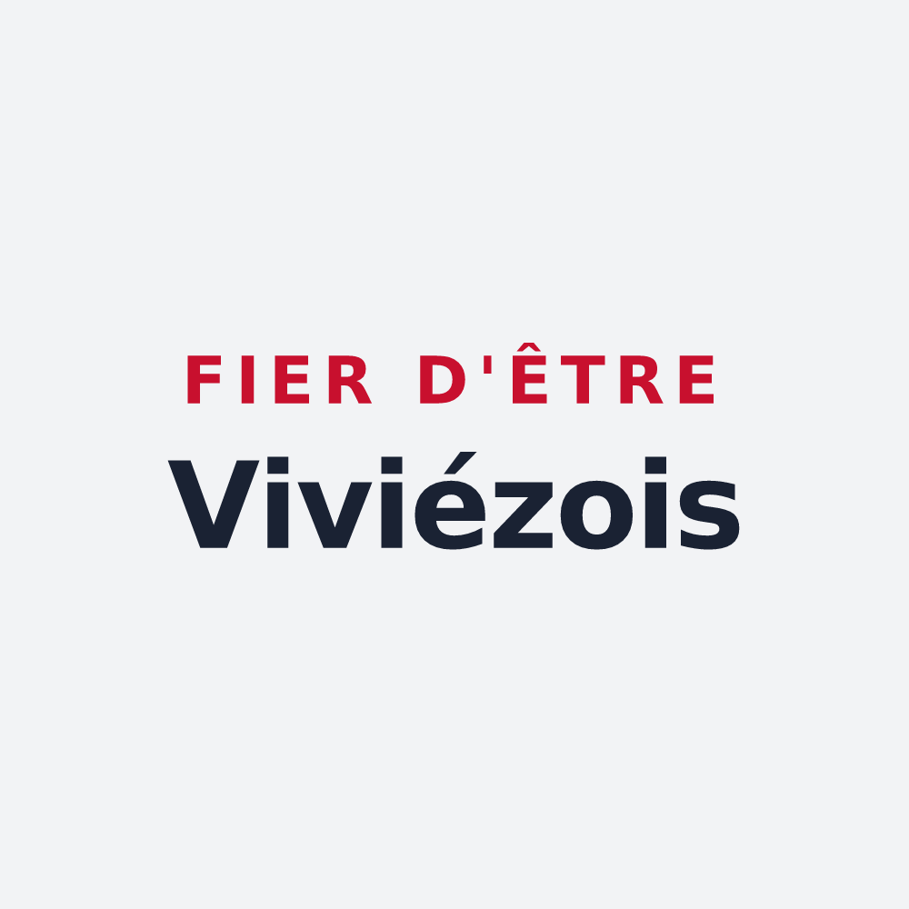 Poster « Fier d'être Viviézois » — design pour Viviez