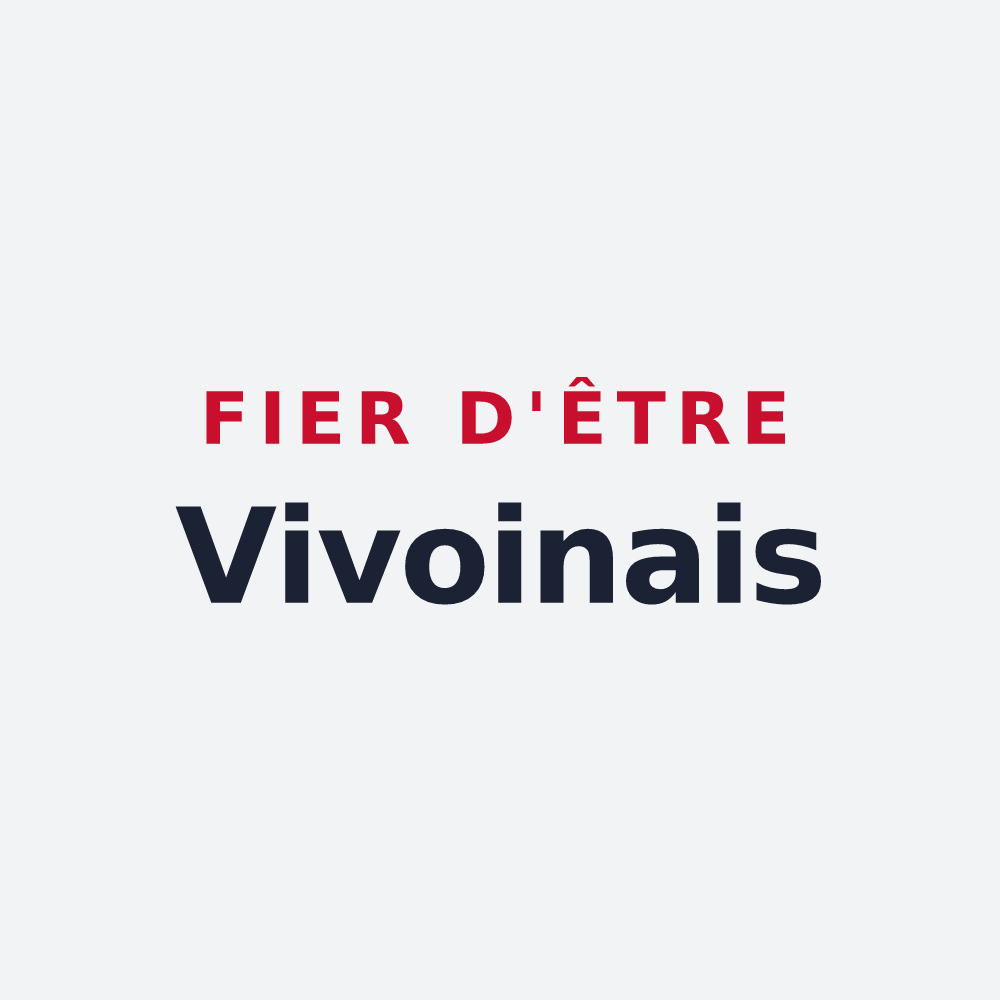 Poster « Fier d'être Vivoinais » — design pour Vivoin