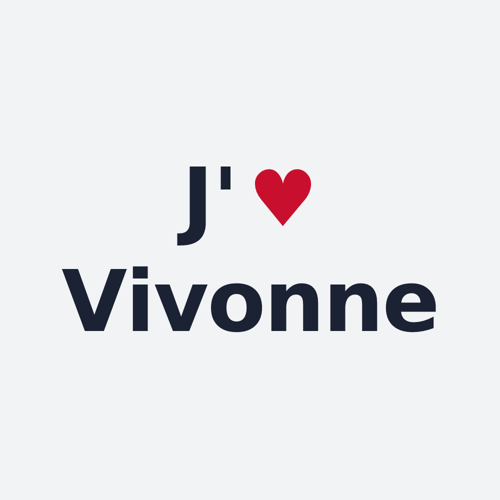 Poster personnalisé Vivonne — design J'aime Vivonne
