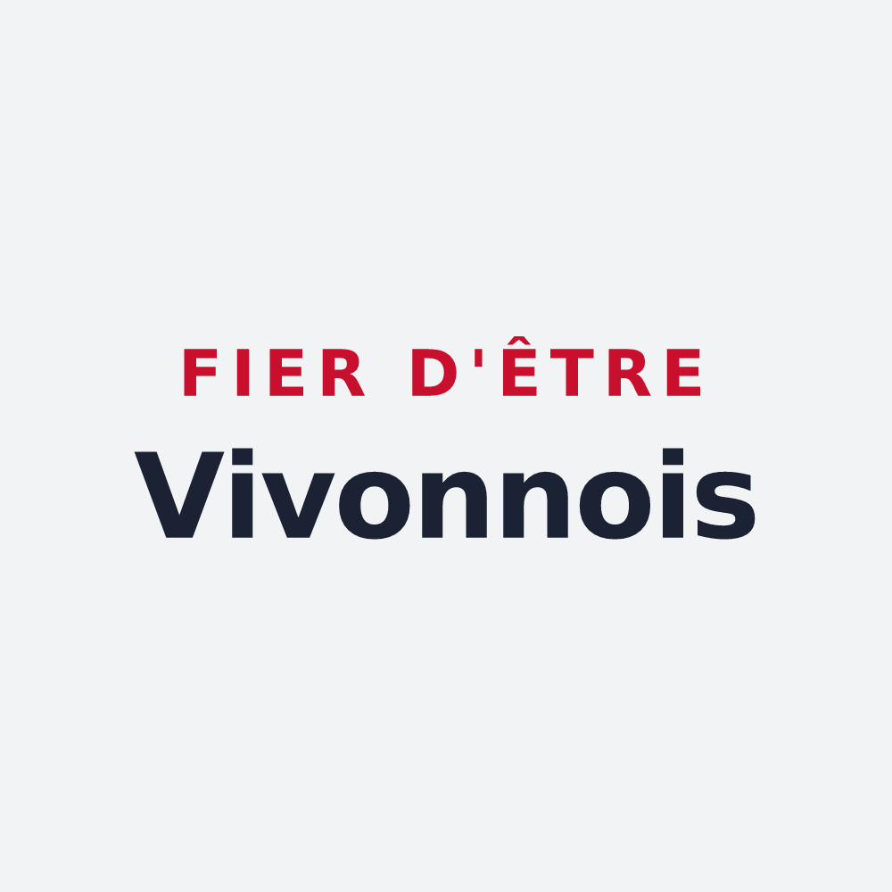 Poster « Fier d'être Vivonnois » — design pour Vivonne