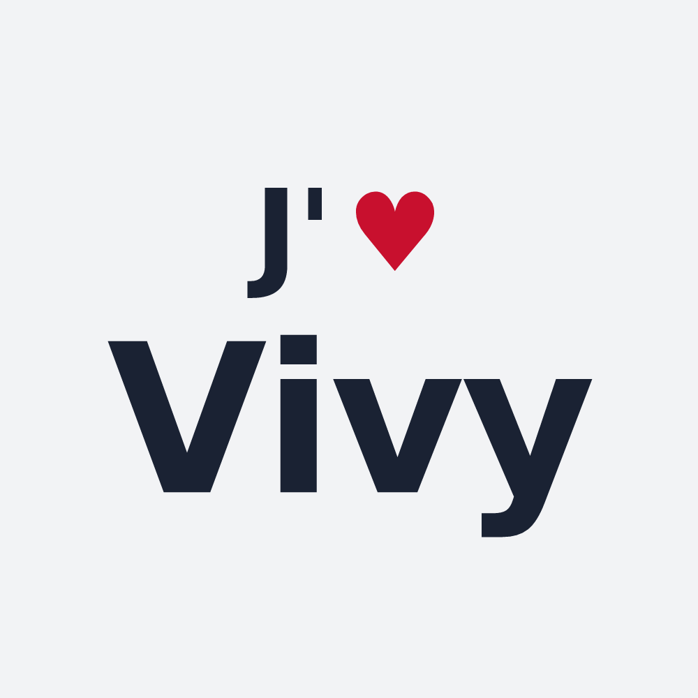 Poster personnalisé Vivy — design J'aime Vivy
