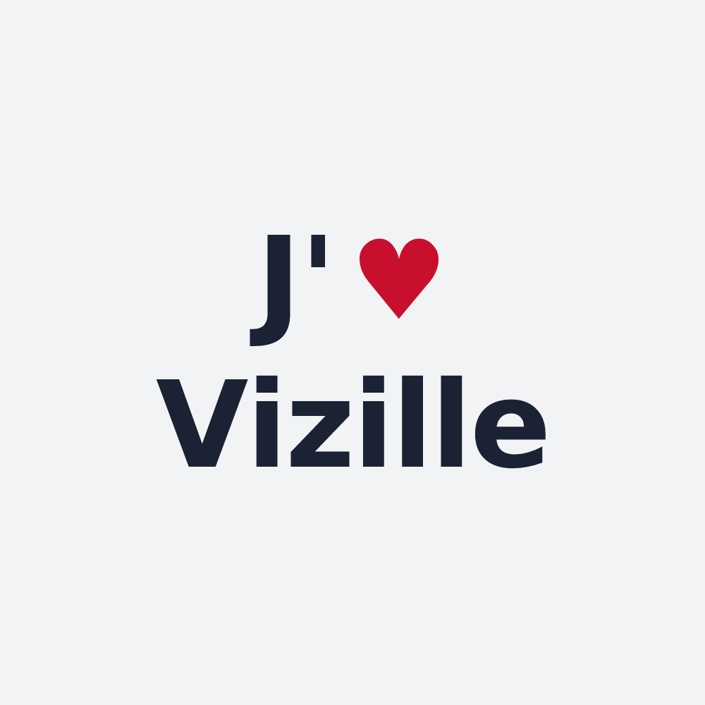Poster personnalisé Vizille — design J'aime Vizille