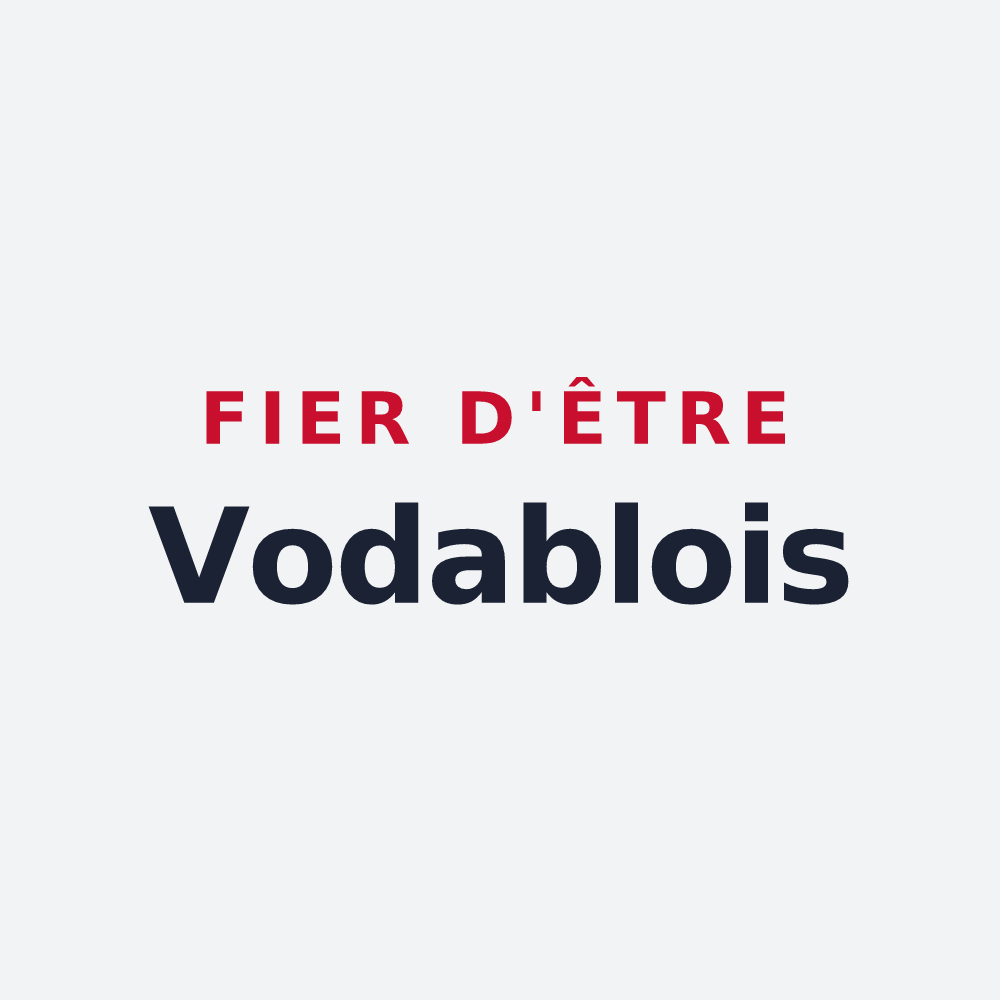 Poster « Fier d'être Vodablois » — design pour Vodable