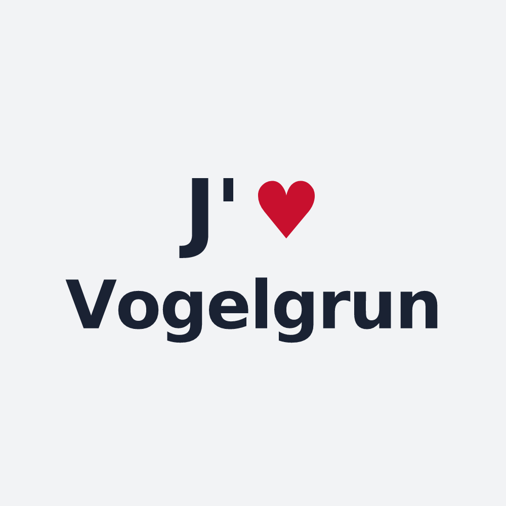Poster personnalisé Vogelgrun — design J'aime Vogelgrun