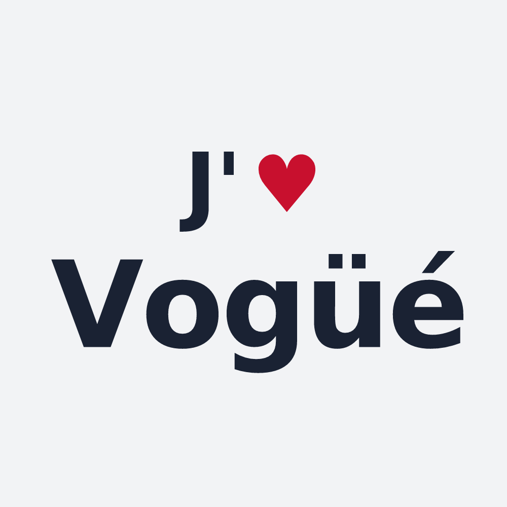 Poster personnalisé Vogüé — design J'aime Vogüé