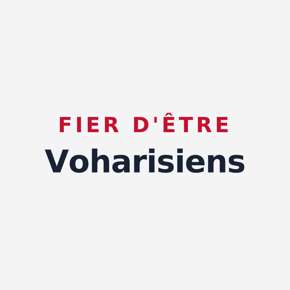 Poster « Fier d'être Voharisiens » — design pour Voharies