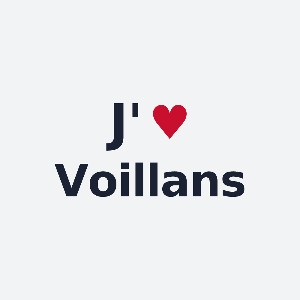 Poster personnalisé Voillans — design J'aime Voillans