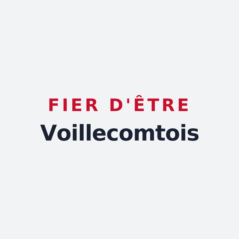 Poster « Fier d'être Voillecomtois » — design pour Voillecomte