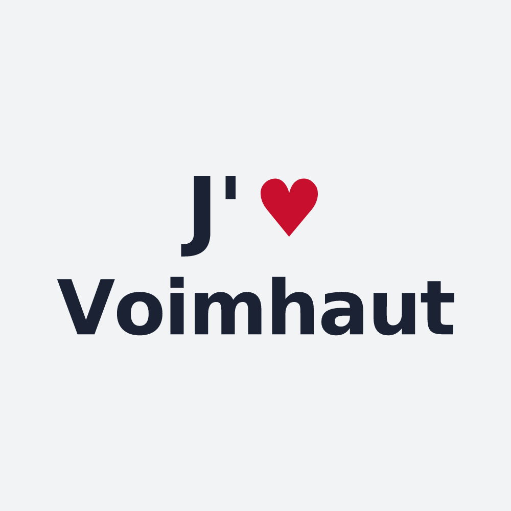 Poster personnalisé Voimhaut — design J'aime Voimhaut