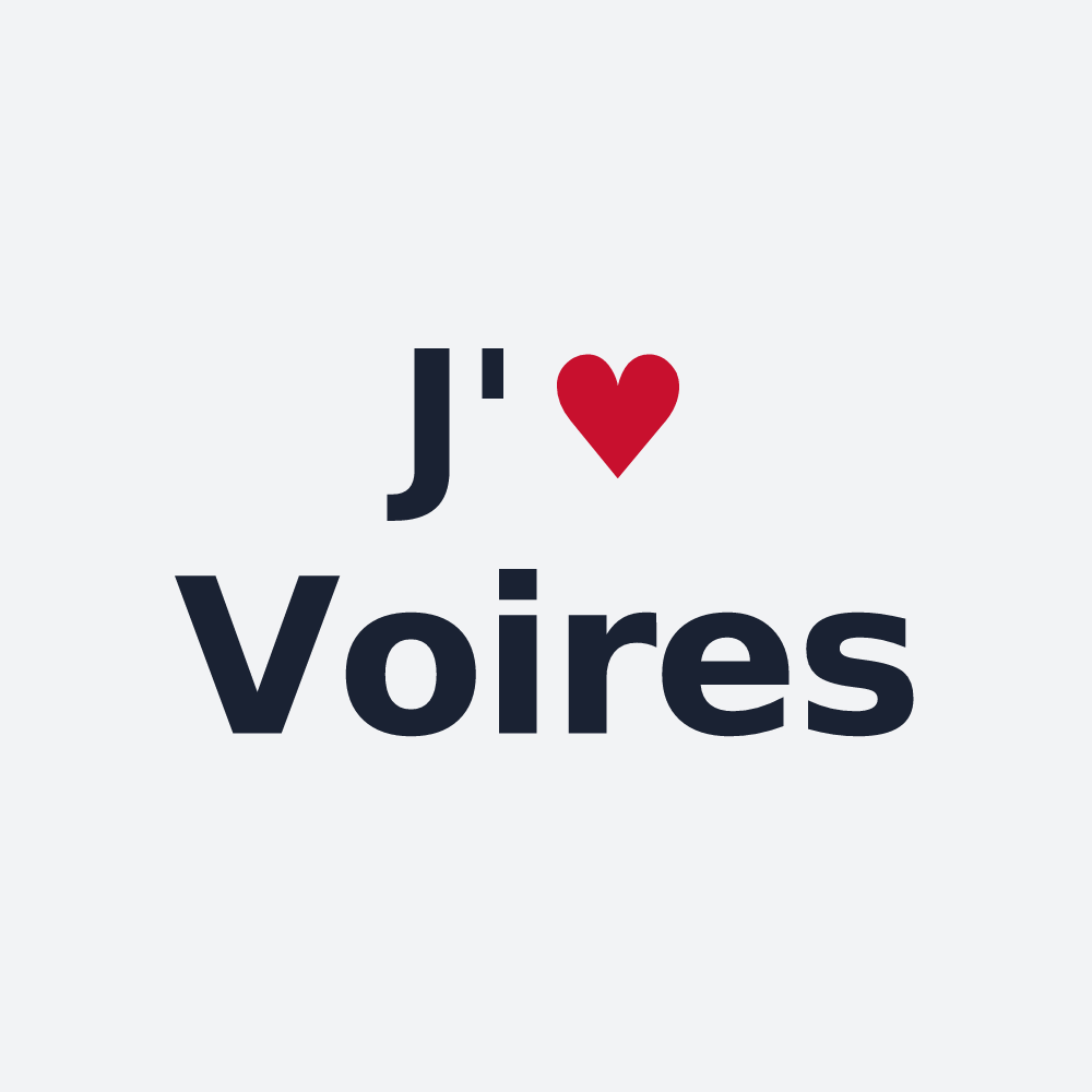 Poster personnalisé Voires — design J'aime Voires