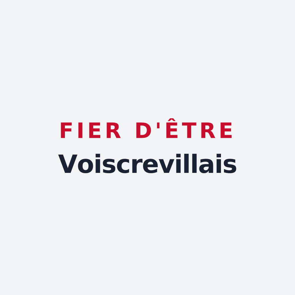 Poster « Fier d'être Voiscrevillais » — design pour Voiscreville