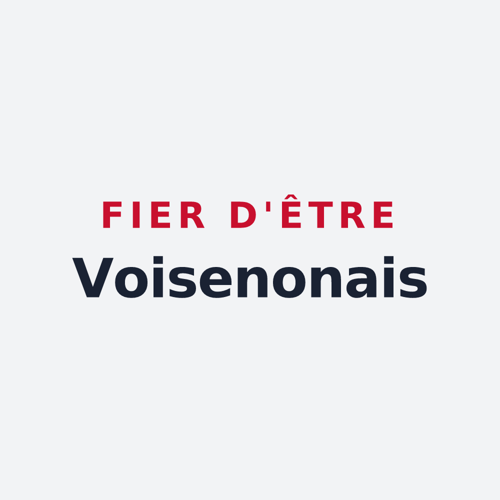 Poster « Fier d'être Voisenonais » — design pour Voisenon