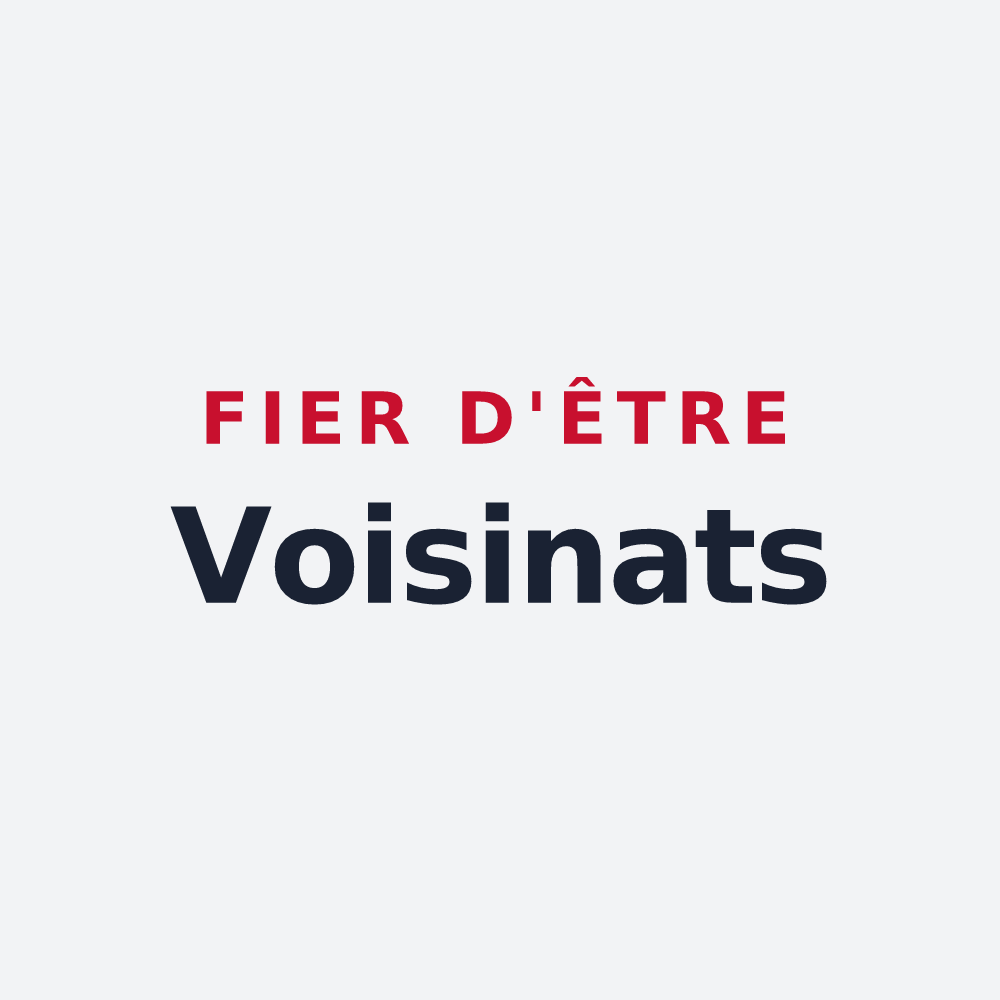 Poster « Fier d'être Voisinats » — design pour Voisines
