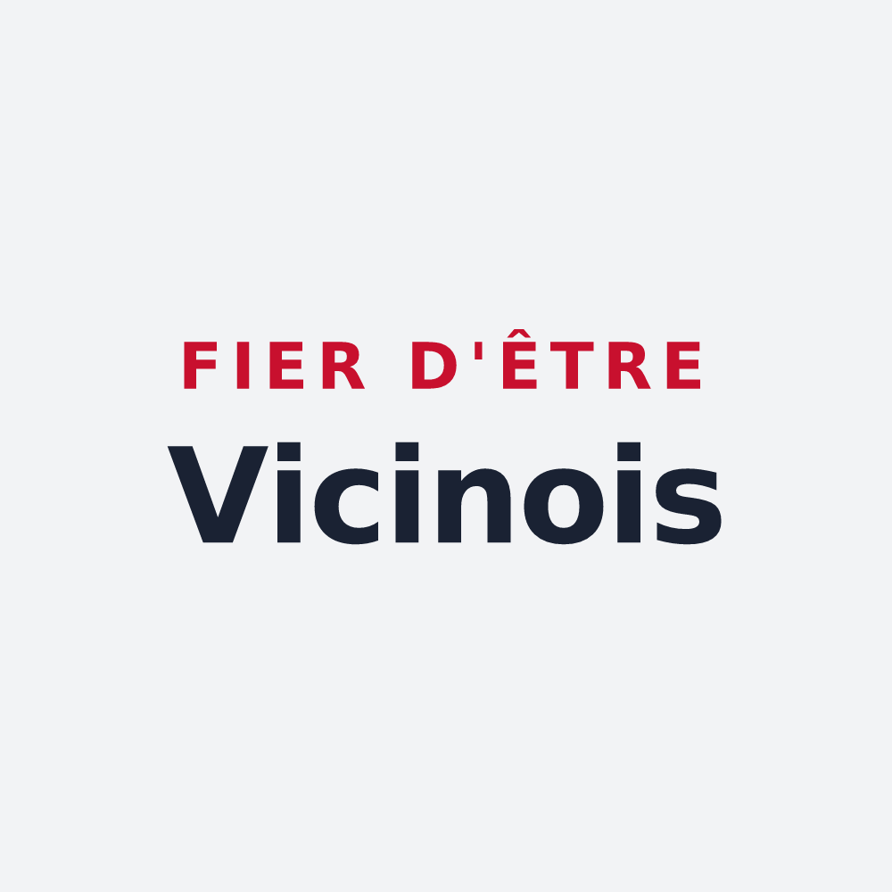 Poster « Fier d'être Vicinois » — design pour Voisins-le-Bretonneux