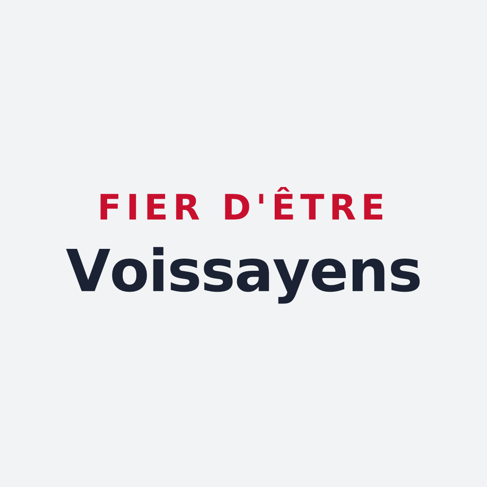 Poster « Fier d'être Voissayens » — design pour Voissay