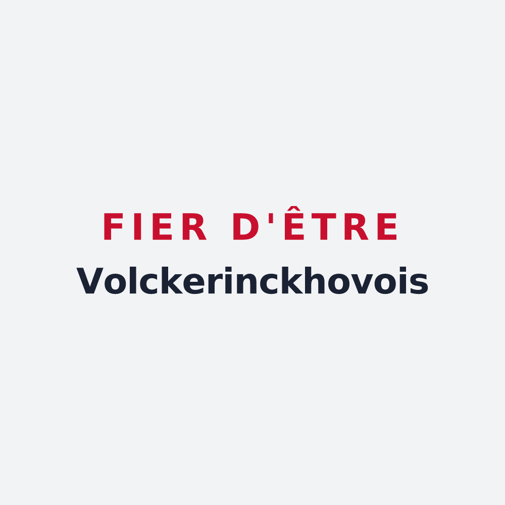 Poster « Fier d'être Volckerinckhovois » — design pour Volckerinckhove