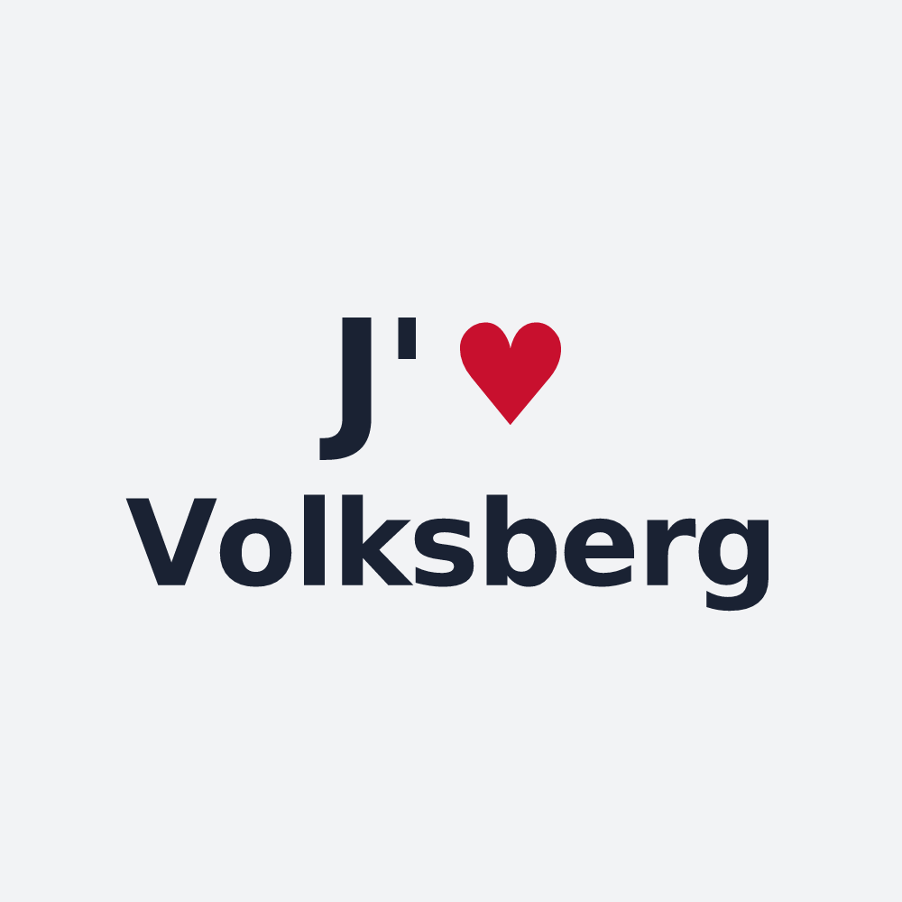 Poster personnalisé Volksberg — design J'aime Volksberg