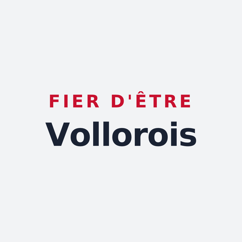 Poster « Fier d'être Vollorois » — design pour Vollore-Ville