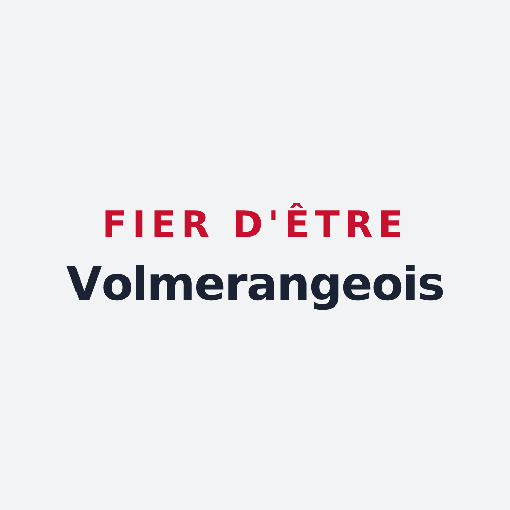 Poster « Fier d'être Volmerangeois » — design pour Volmerange-les-Mines