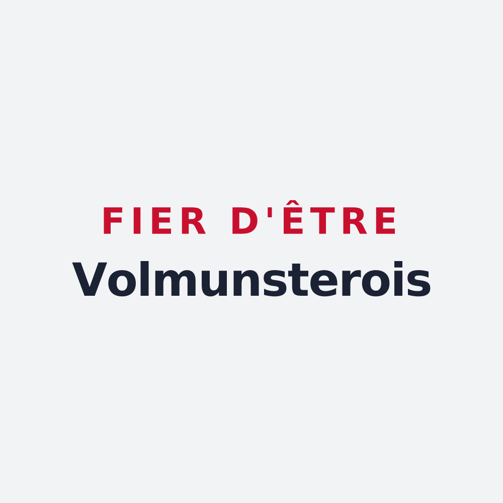 Poster « Fier d'être Volmunsterois » — design pour Volmunster