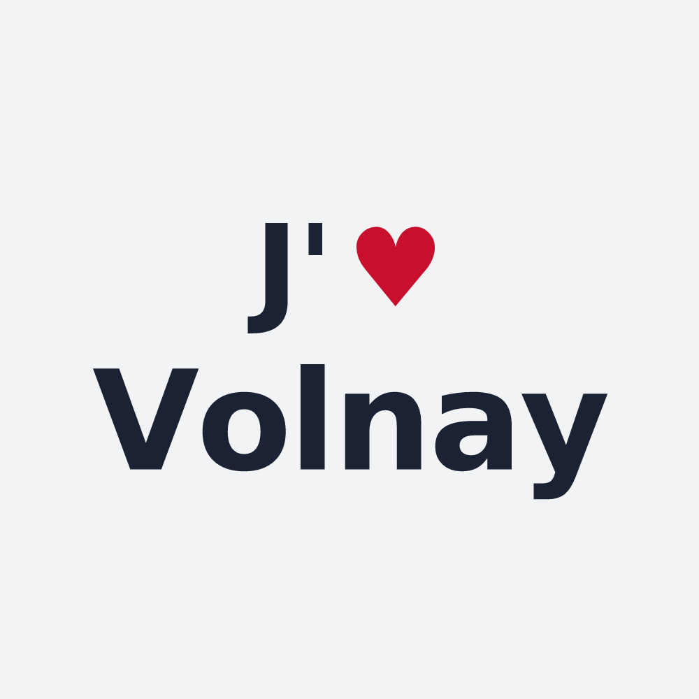 Poster personnalisé Volnay — design J'aime Volnay