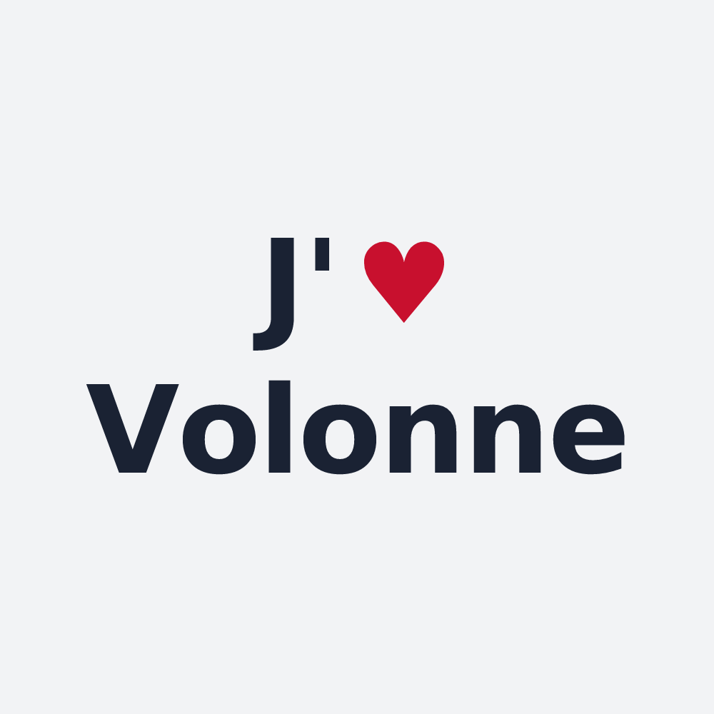 Poster personnalisé Volonne — design J'aime Volonne