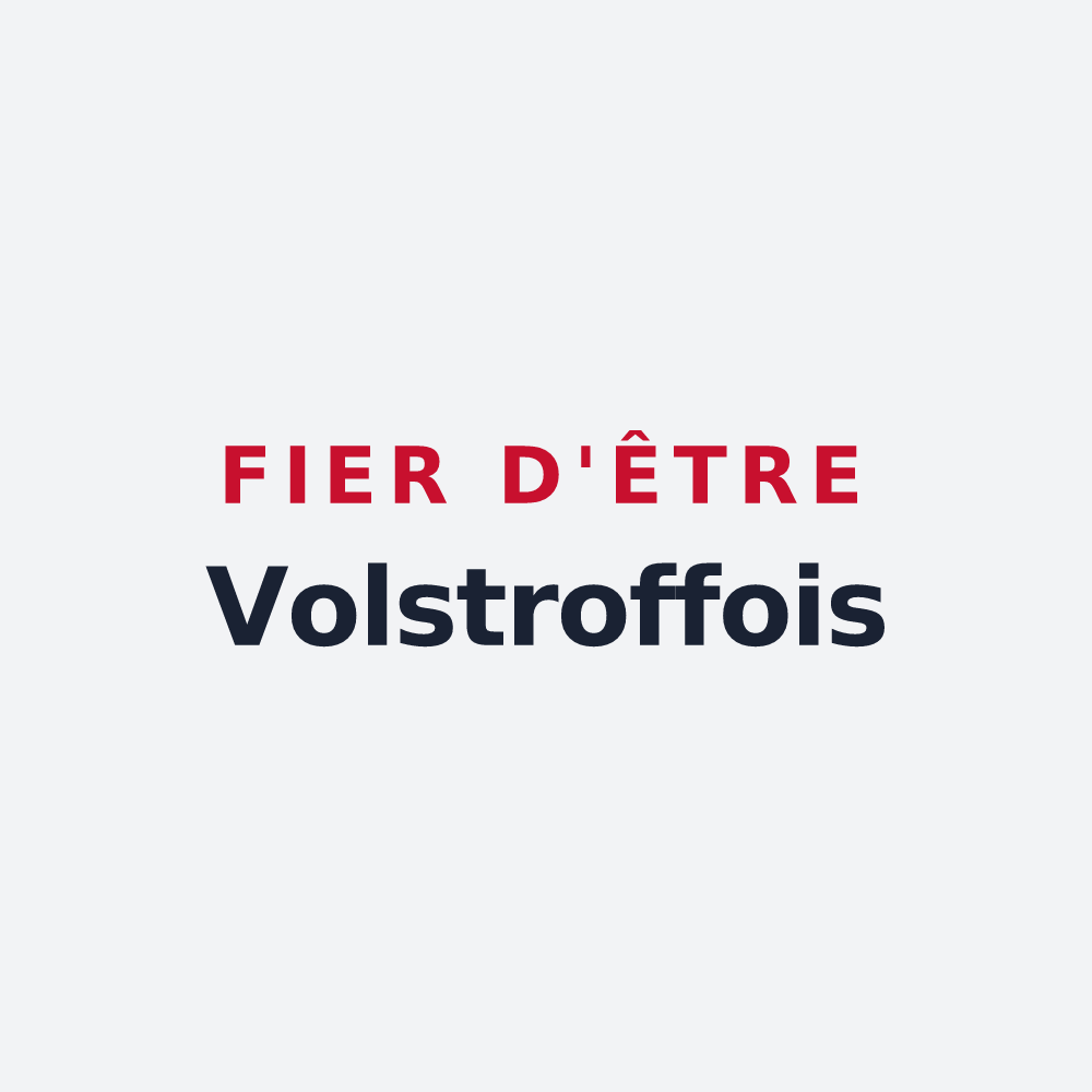 Poster « Fier d'être Volstroffois » — design pour Volstroff