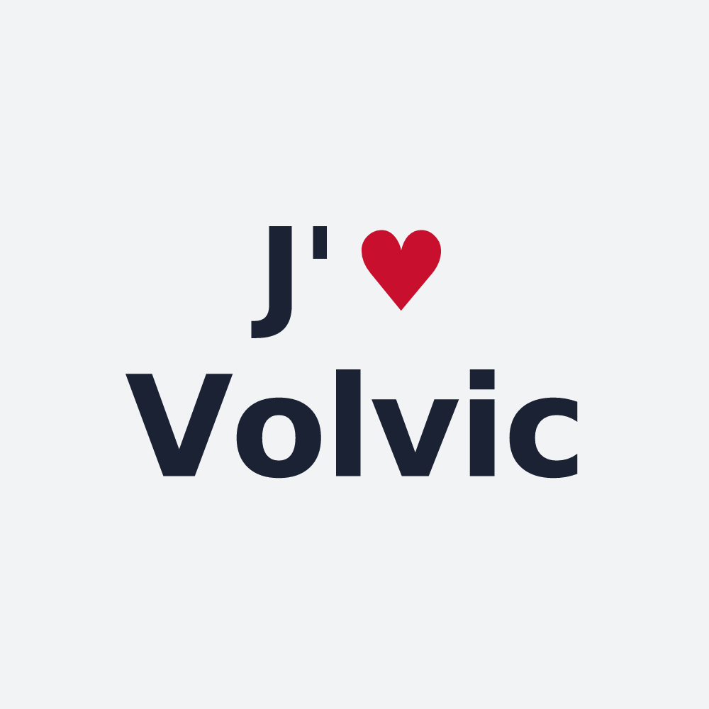 Poster personnalisé Volvic — design J'aime Volvic