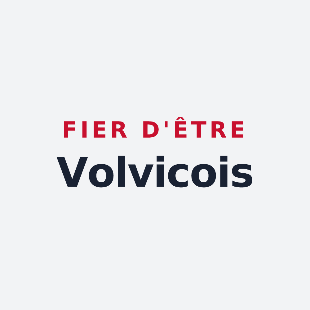 Poster « Fier d'être Volvicois » — design pour Volvic