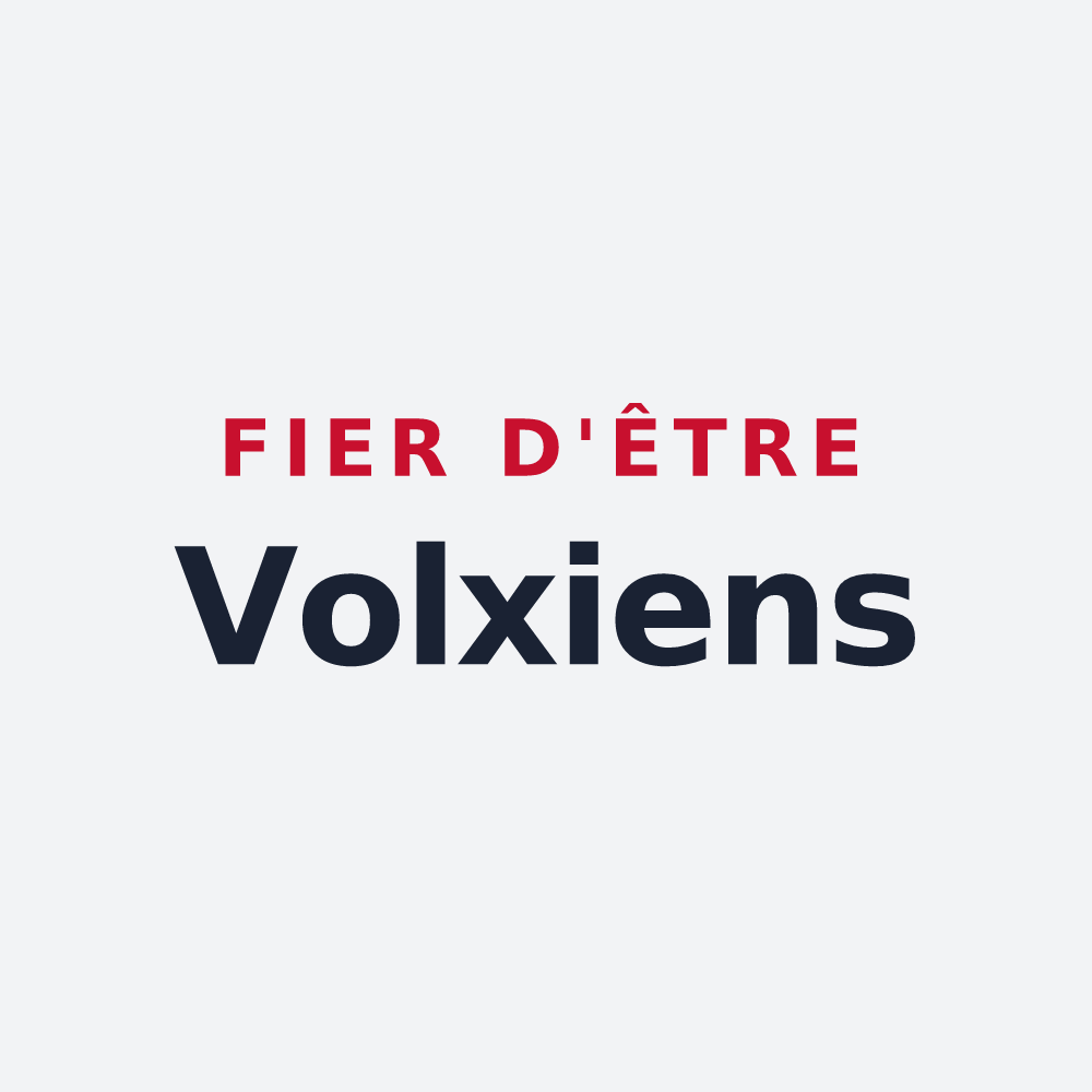 Poster « Fier d'être Volxiens » — design pour Volx
