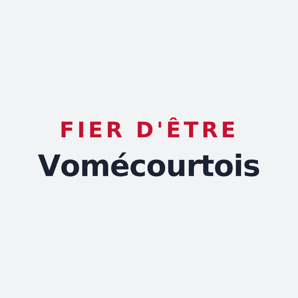 Poster « Fier d'être Vomécourtois » — design pour Vomécourt