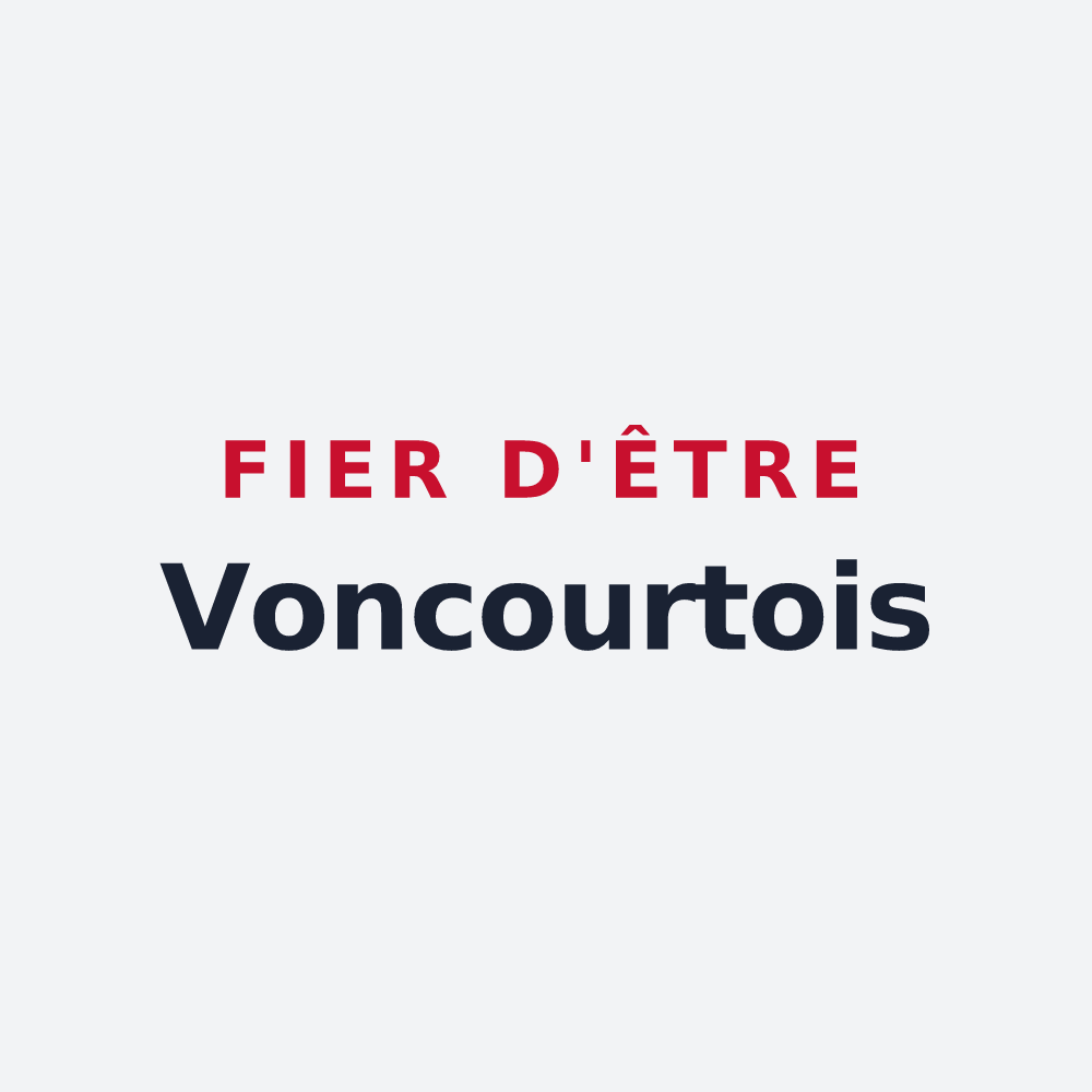 Poster « Fier d'être Voncourtois » — design pour Voncourt