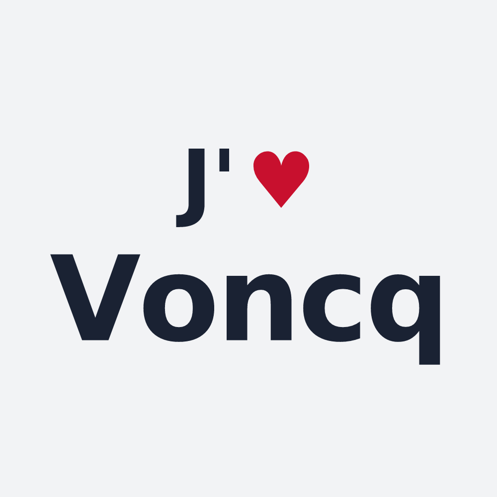 Poster personnalisé Voncq — design J'aime Voncq