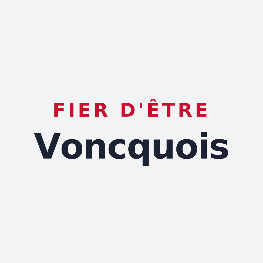 Poster « Fier d'être Voncquois » — design pour Voncq