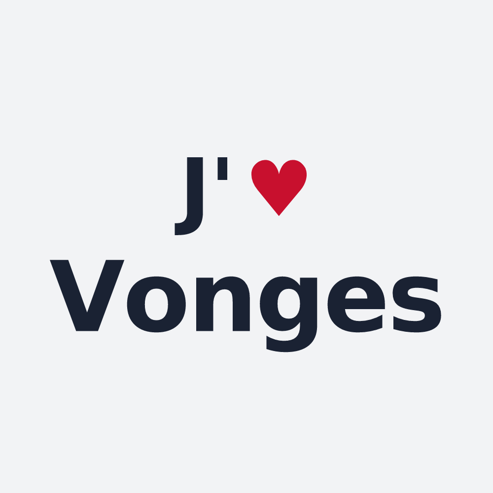 Poster personnalisé Vonges — design J'aime Vonges