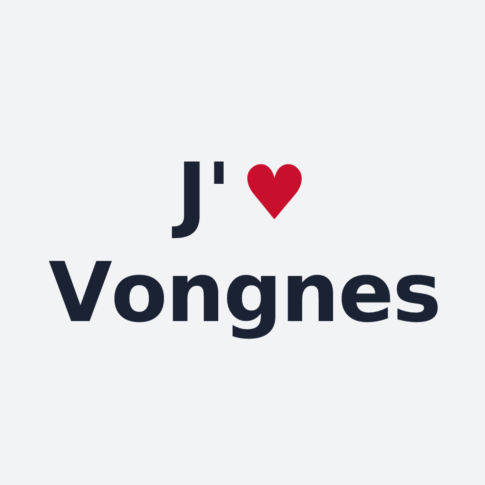 Poster personnalisé Vongnes — design J'aime Vongnes
