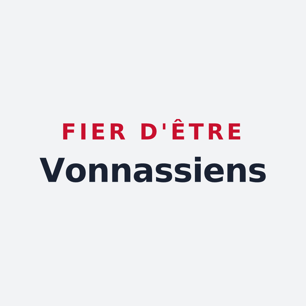 Poster « Fier d'être Vonnassiens » — design pour Vonnas