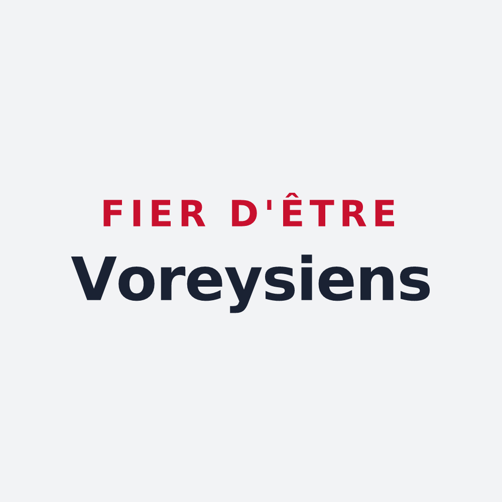 Poster « Fier d'être Voreysiens » — design pour Vorey