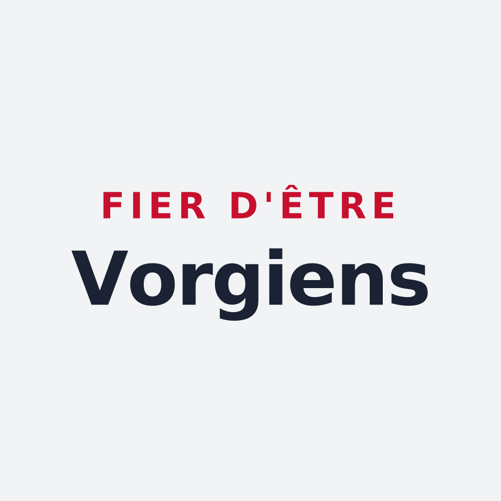 Poster « Fier d'être Vorgiens » — design pour Vorges-les-Pins