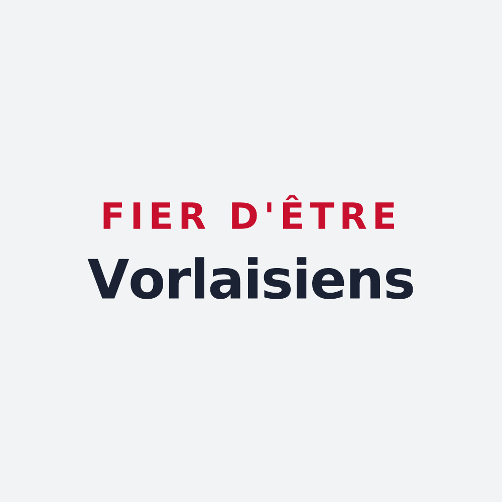 Poster « Fier d'être Vorlaisiens » — design pour Vorly