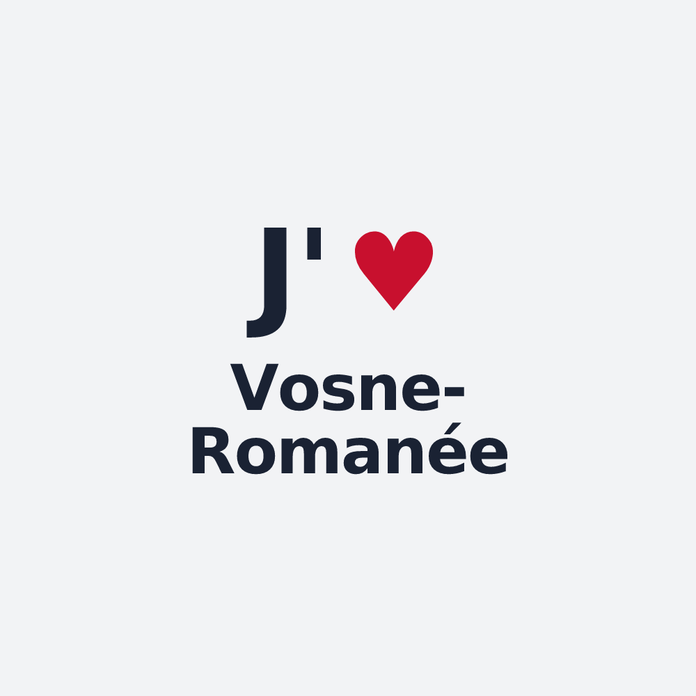Poster personnalisé Vosne-Romanée — design J'aime Vosne-Romanée