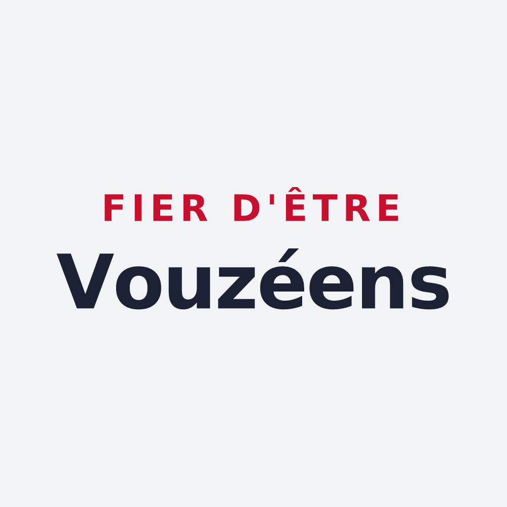 Poster « Fier d'être Vouzéens » — design pour Vou