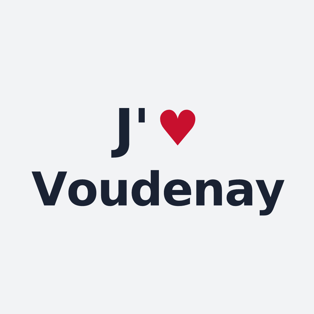Poster personnalisé Voudenay — design J'aime Voudenay