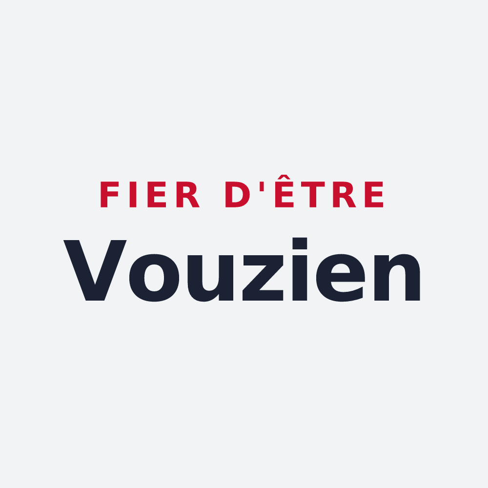 Poster « Fier d'être Vouzien » — design pour Voué